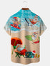 Men's Christmas Funny Graphic Short Sleeve Hawaiian Shirt